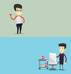 Two beauty banners with space for text.