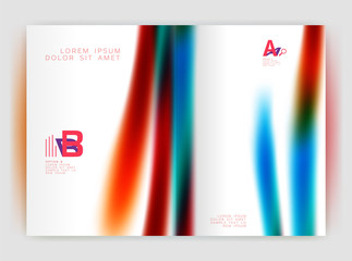 Blurred wave line. Business annual report abstract background