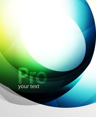 Abstract background, swirl wave line template