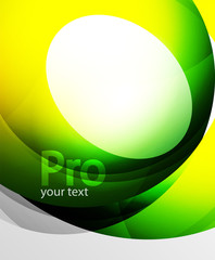 Abstract background, swirl wave line template