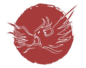 Fire Bird or Phoenix Abstract Vector Logo
