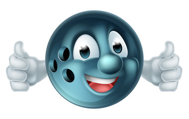 Bowling Ball Cartoon Person