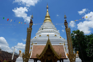 Fototapeta premium Wat Chiang Yeun in Chiang mai, Thailand.