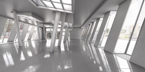 Hall Interior 3d render