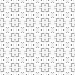 Simple Classic puzzle seamless pattern.