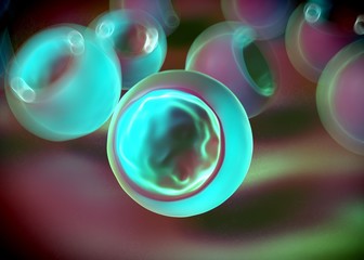 3d rendering - bacterial cells