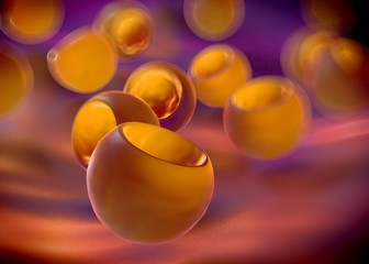 3d rendering - bacterial cells