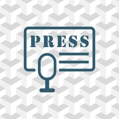press icon stock vector illustration flat design