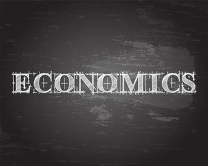 Economics Word Blackboard