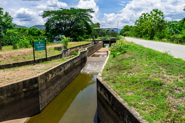 Lack of water in irrigation canal