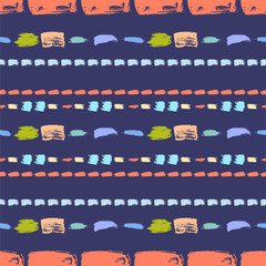 Brush stroke artistic seamless pattern