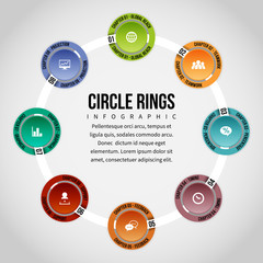 Circle Rings Infographic