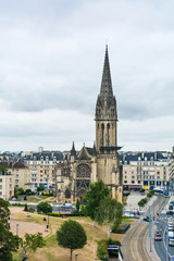 Fototapeta na wymiar Church of Saint-Pierre in Caen