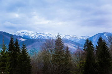 A beautiful mountain scenery of Tatra mountains in Slovakia. 