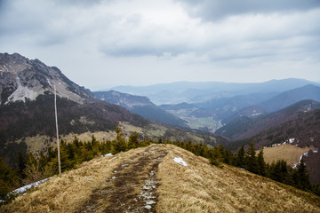 A beautiful mountain scenery of Tatra mountains in Slovakia. 