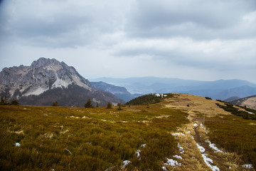 A beautiful mountain scenery of Tatra mountains in Slovakia. 