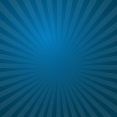 Sunburst blue rays pattern. Radial sunburst ray background vector illustration.