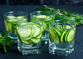 drink with cucumber