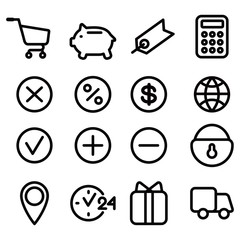 set of icons for site