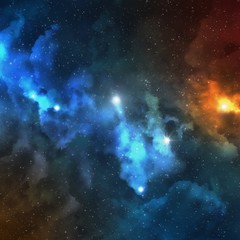 Naklejka premium Stellar space and nebula - Space cosmic background - Astronomy abstract texture