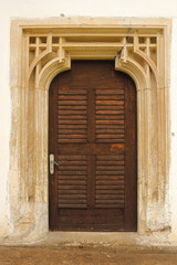 Fototapeta na wymiar detailed entrance of old church