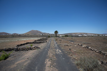 Along the seafront north of Lanzarote.