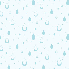 Raindrops background. Seamless pattern.Vector. 雨のパターン