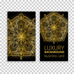 Vintage decorative elements. Business Cards. Ornamental floral. Oriental pattern, vector illustration. Islam, Arabic Indian turkish motifs