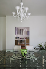 interior desing of the modern dining room