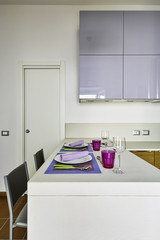 interior view of a modern kitchen