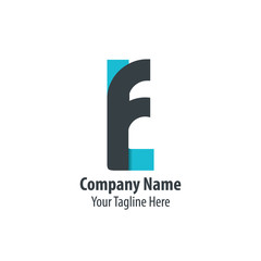 Initial Letter FL Rounded Lowercase Logo