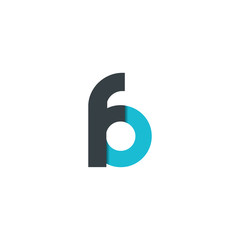 Initial Letter FO FB Linked Design Logo