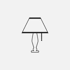 table lamp vector icon