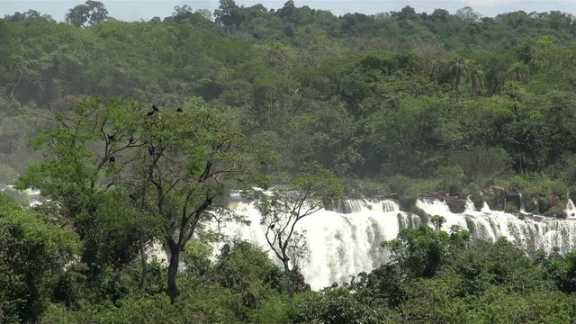 Iguazu waterfalls,  viewed from Brazil