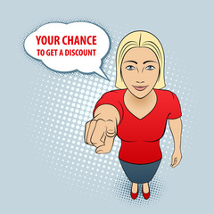 Woman Gesturing