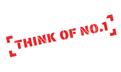 Think Of No.1 rubber stamp. Grunge design with dust scratches. Effects can be easily removed for a clean, crisp look. Color is easily changed.