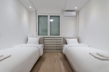 Two bed bedroom interior