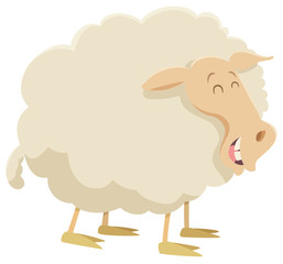 cartoon sheep farm animal