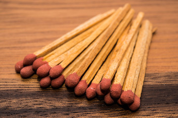 Close-up of a red match