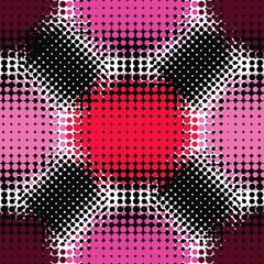 Vector halftone spotted background. Seamless pattern.
