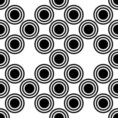 black circles pattern design, modern stylized background.