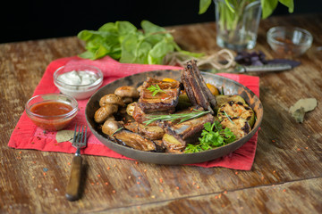 Appetizing Pork ribs