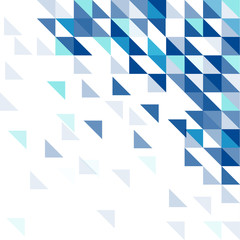 Abstract, vector, modern geometric blue background.