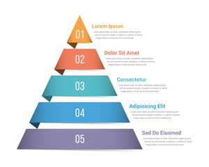Pyramid Infographics - obrazy, fototapety, plakaty