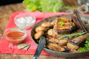 Beautiful Barbecue ribs