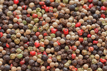 Mixed peppercorn background