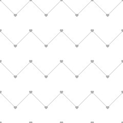 Seamless geometric pattern with heart