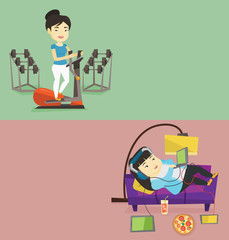 Two lifestyle banners with space for text.