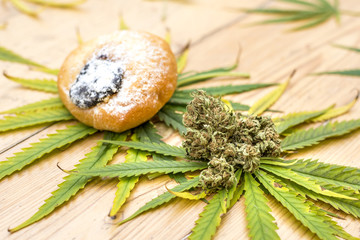 Marijuana party cake