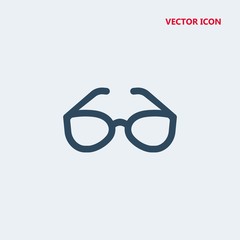 vintage eyeglasses vector icon